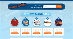 Desktop Screenshot of gamblingsiterankings.com